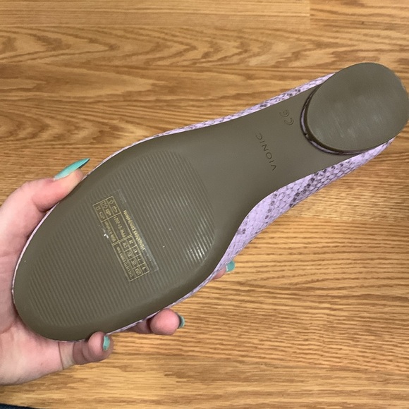 Vionic purple lavender ballet flat shoes qvc - Picture 3 of 4